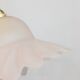 Flower walk lamp in frosted glass