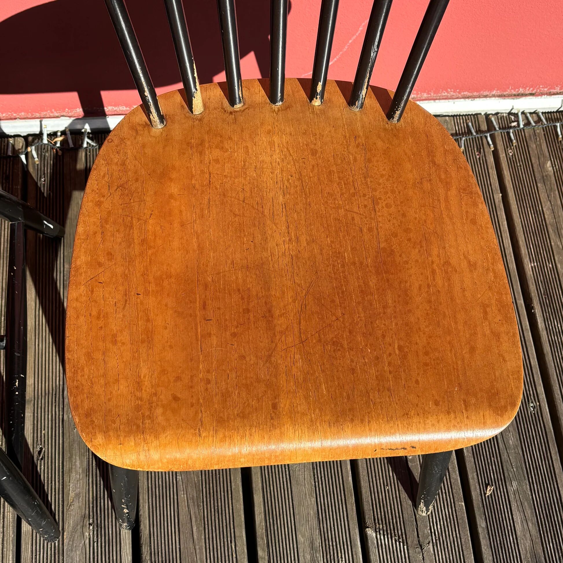 Set of 4 chairs by Sven-Erik Fryklund for Hagafors, Sweden, 1960s.