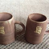 Série de 2 mugs en grès