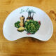 Set of 5 vintage salad plates, porcelain from Limoges