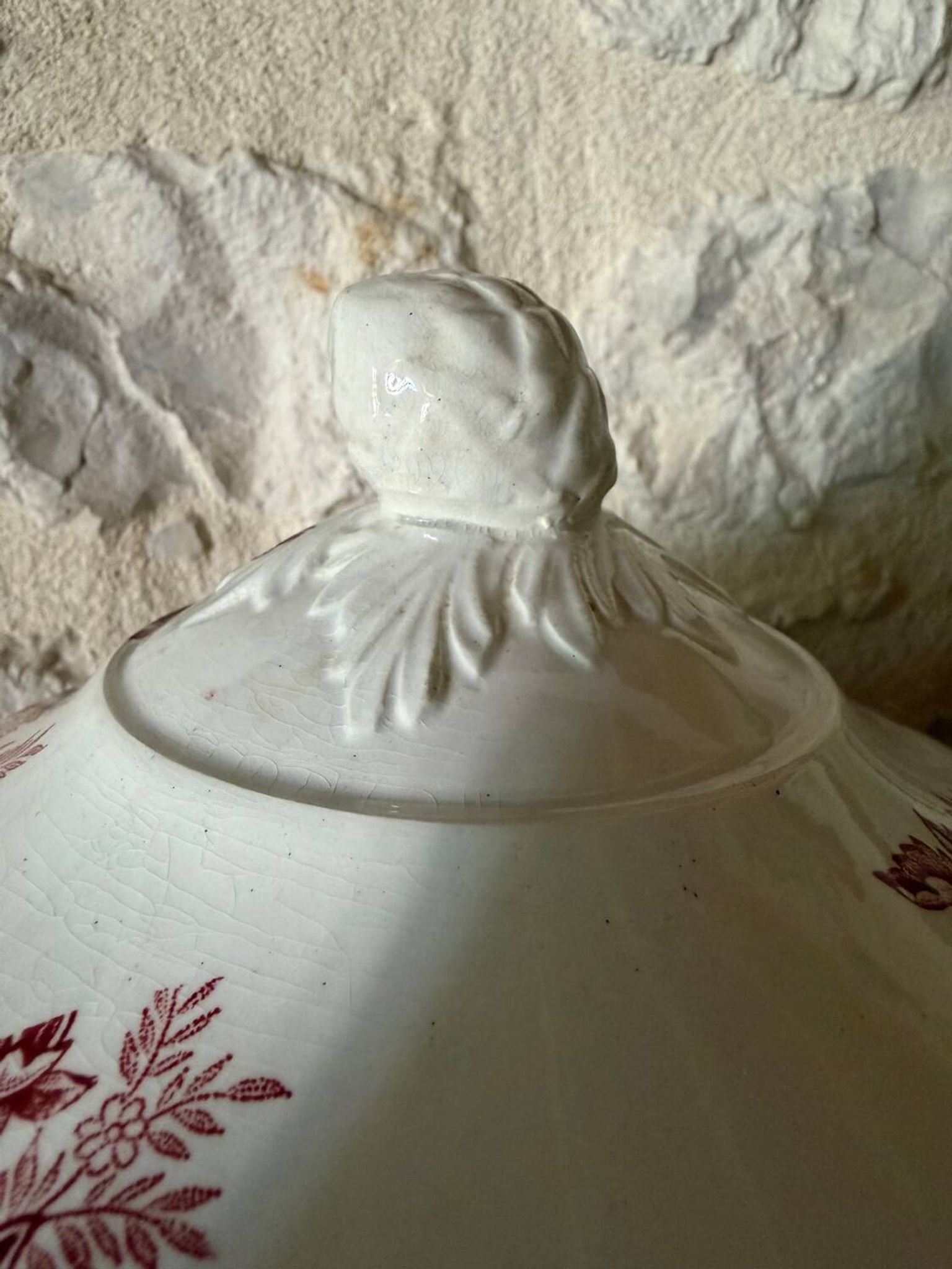 Soup tureen - fruit bowl in Saint Amandinoise ironstone