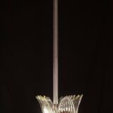 Set of 2 Luxury Large Art Decò Chandelier By Barovier e Toso, Murano Glass,