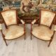 Paire de fauteuils cabriolet de style louis xvi epoque xixeme