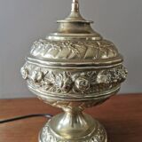Antique brass lamp base