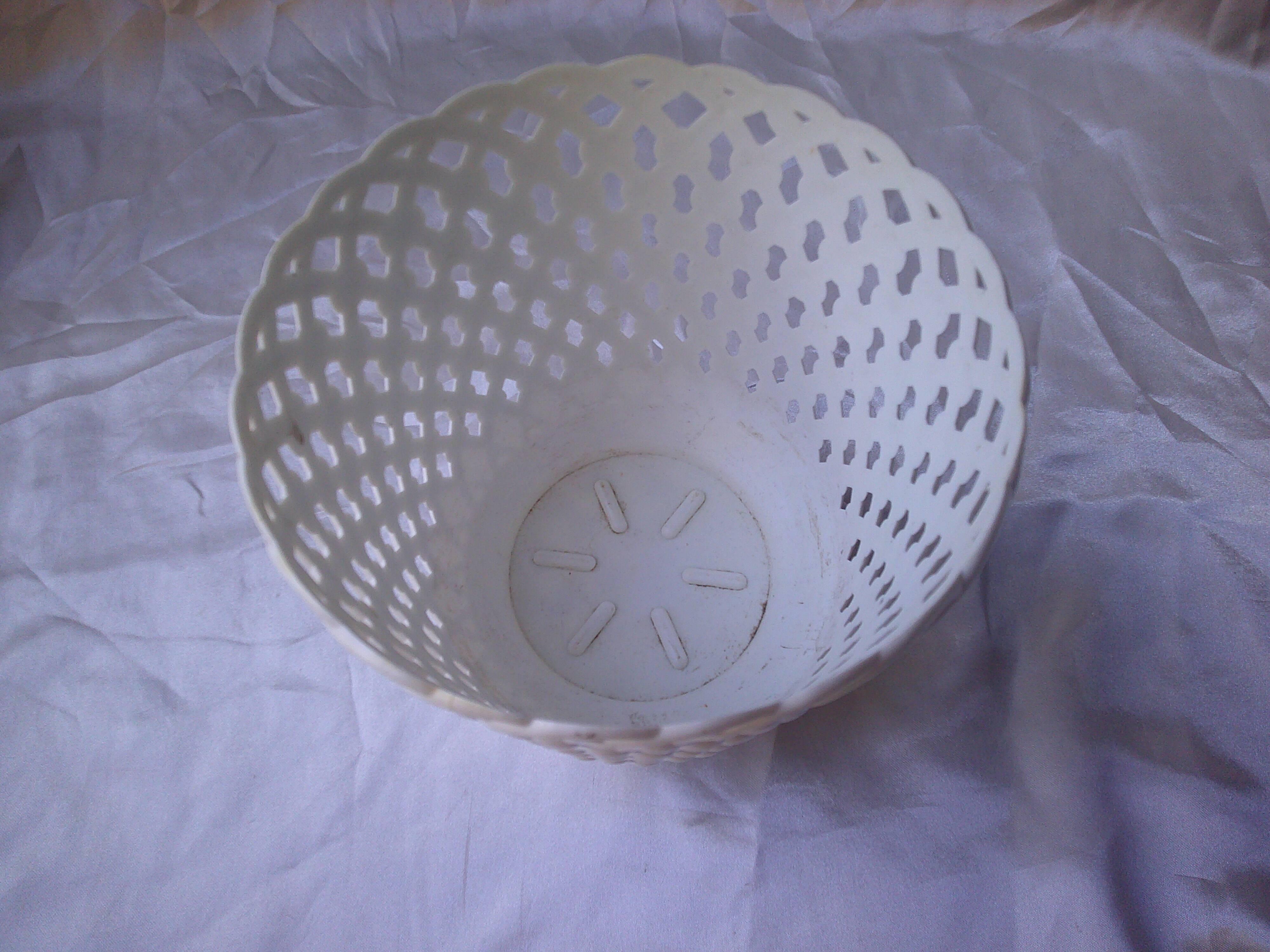 Syla 16 cm vintage white flowerpot