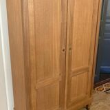 Parisian wardrobe in raw wood