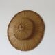 Colonial hat in bamboo and braided rattan, wall decoration