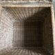 Set of two large trunks, vintage wicker storage chests