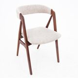 Eight dining chairs, designed by Th. Harlev for Farstrup Mobler, Denmark, 1950s, renovated