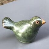 Green ceramic bird