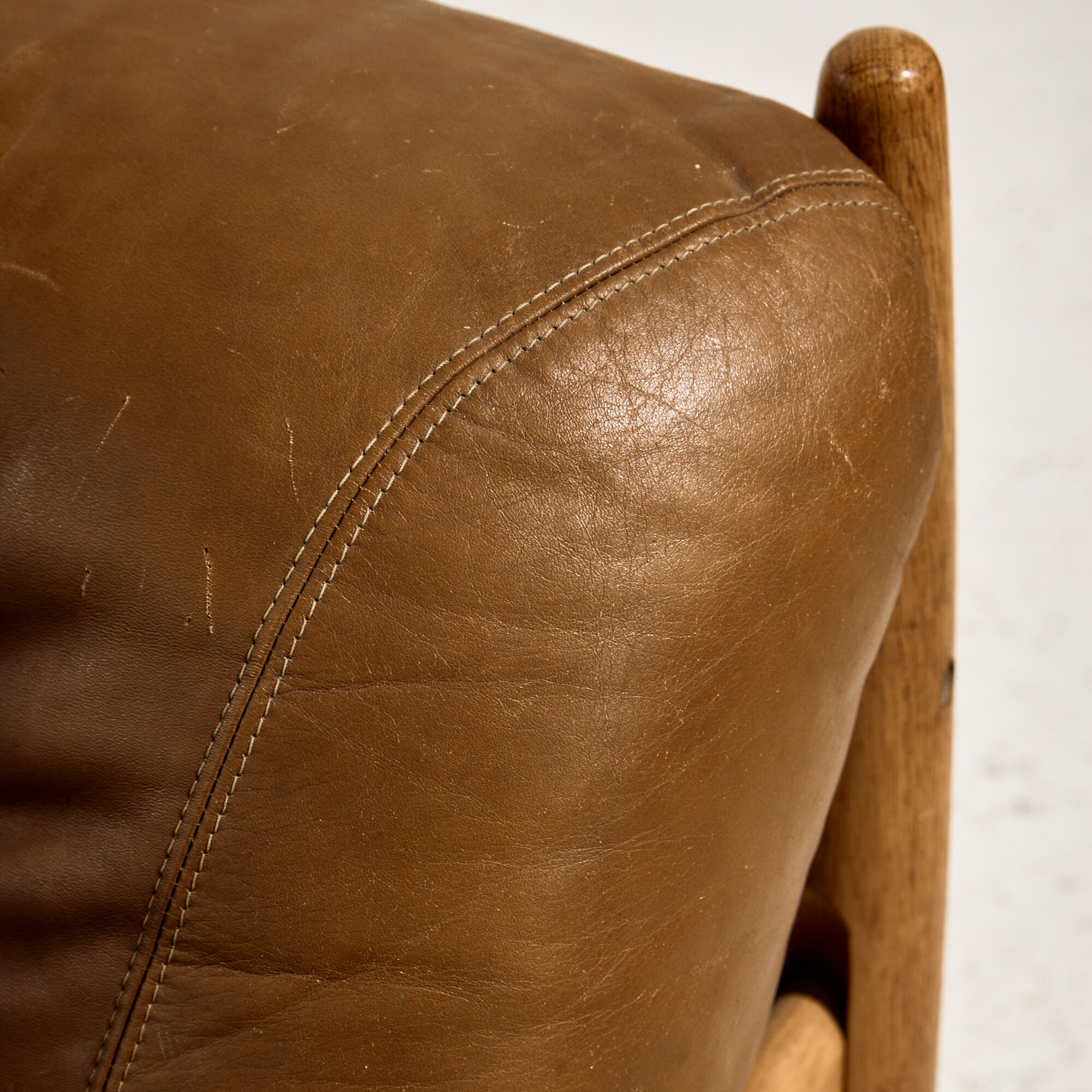 Danish leather lounge chair