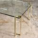Brass and glass coffee table model T24 by Peter Ghyczy