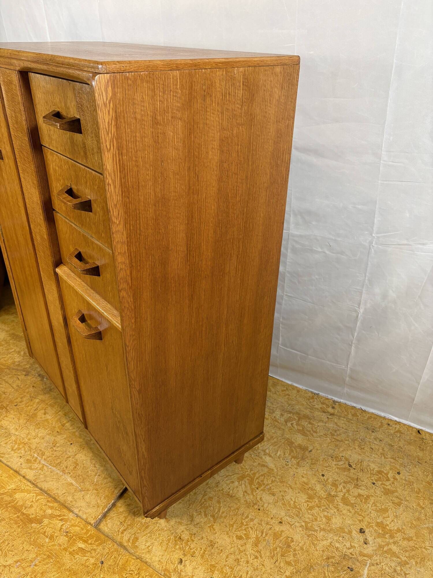 Mid-Century Retro Vintage Oak Compactum Gentleman’s Wardrobe by G Plan E. G