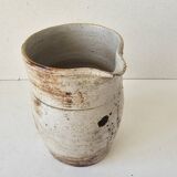 Ceramic pitcher signed Albert Breton Vezelay