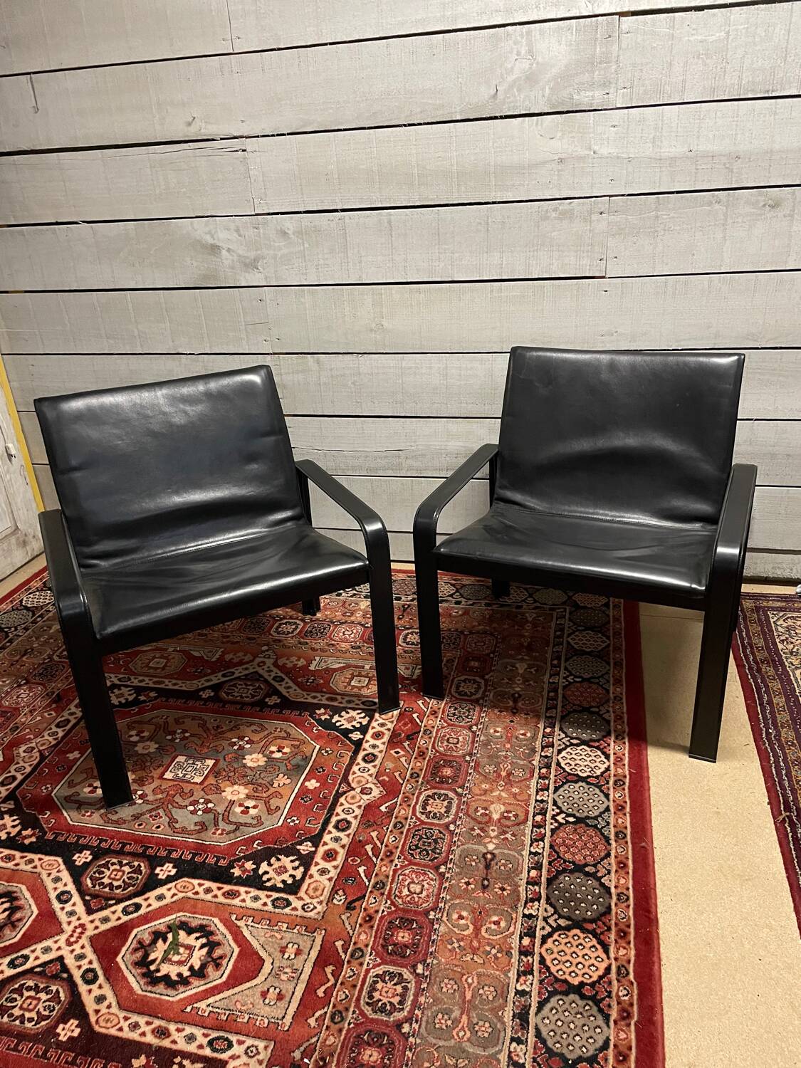 Pair of designer armchairs Matteo Grassi Italy