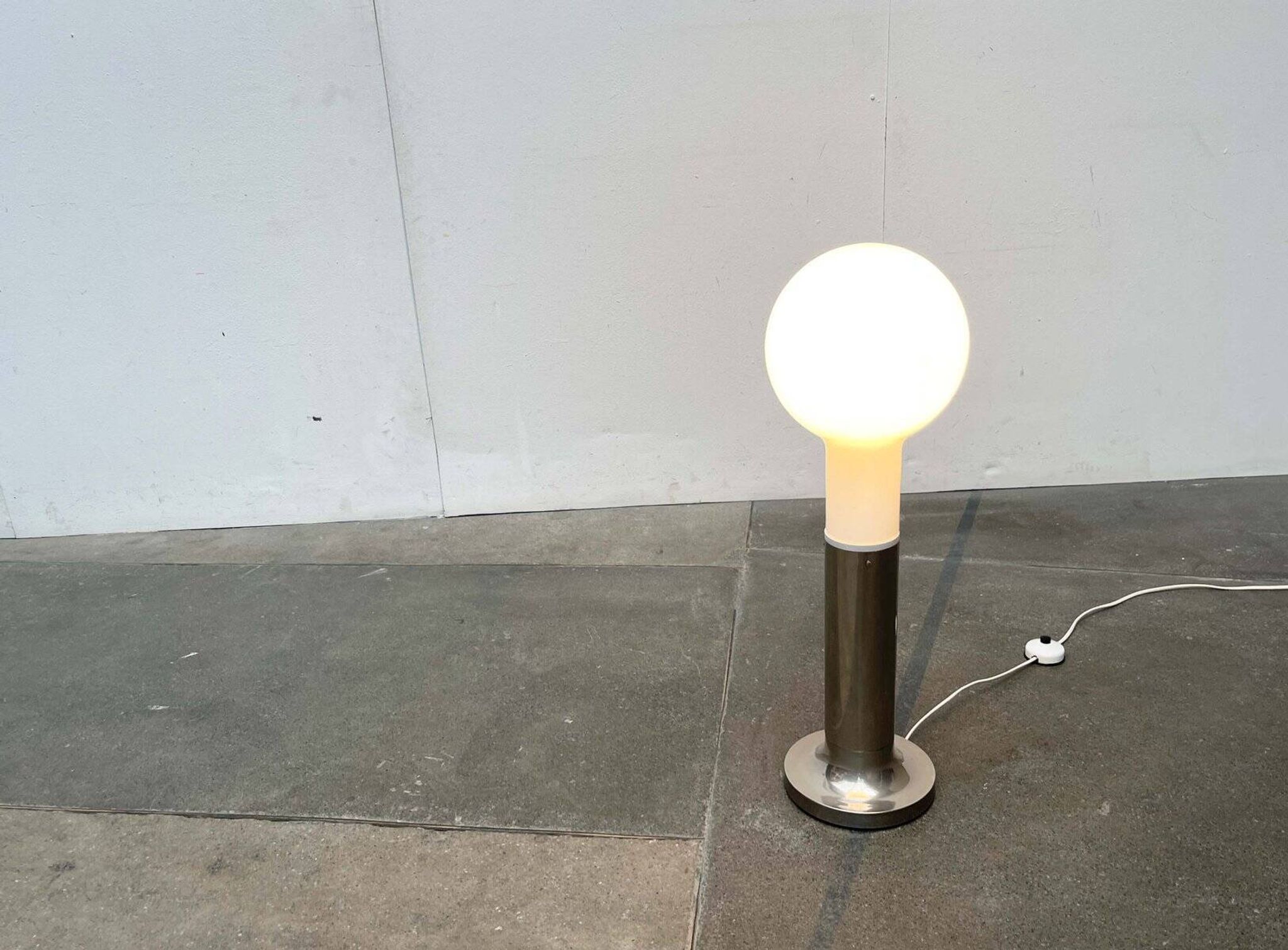 Swiss design floor lamp modern bulb mid-century space age by Temde, 1960s