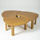 Table basse en orme massif, 1970s
