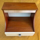 Duo of illuminated bedside tables from the 1970s