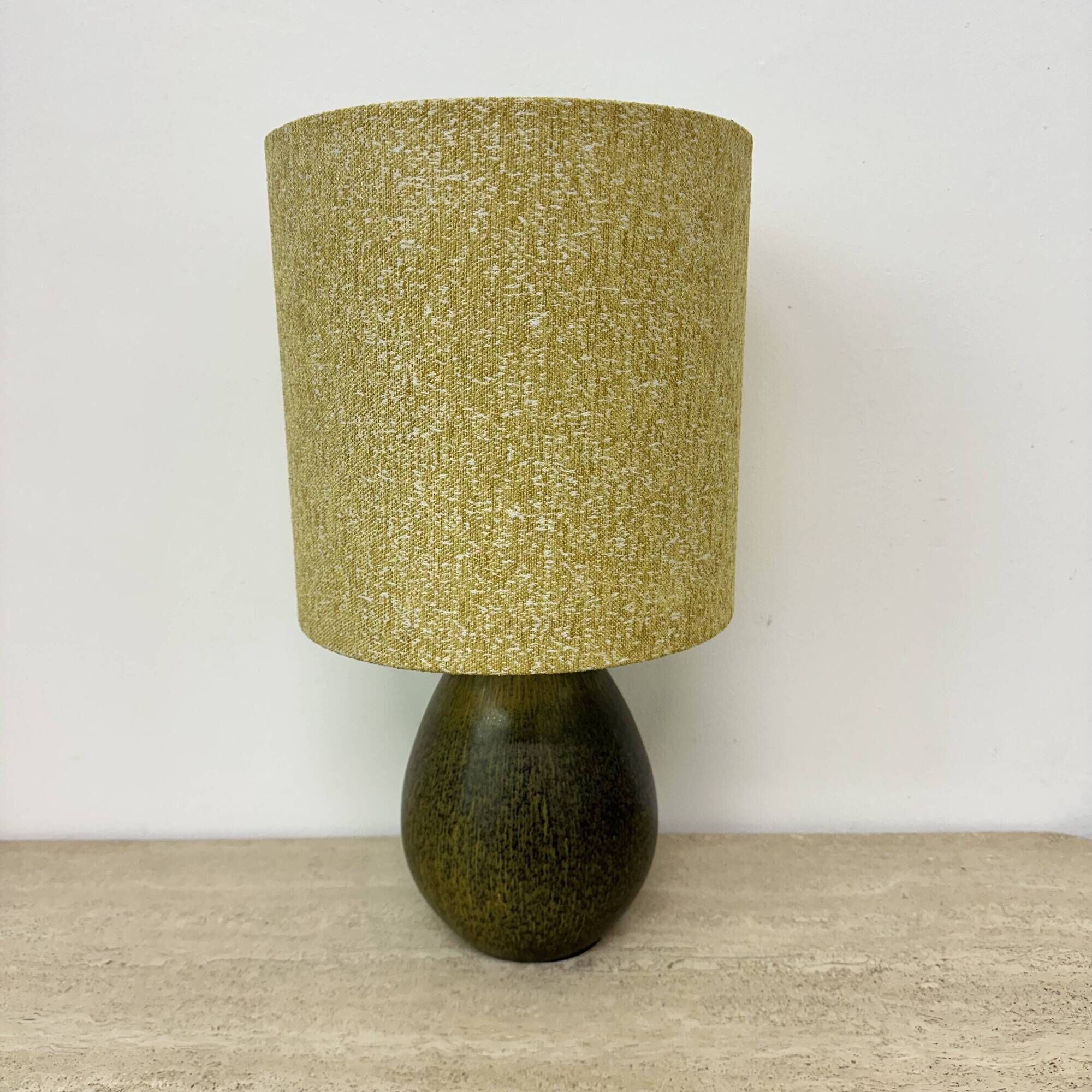 Vintage ceramic table lamp , 1970s German