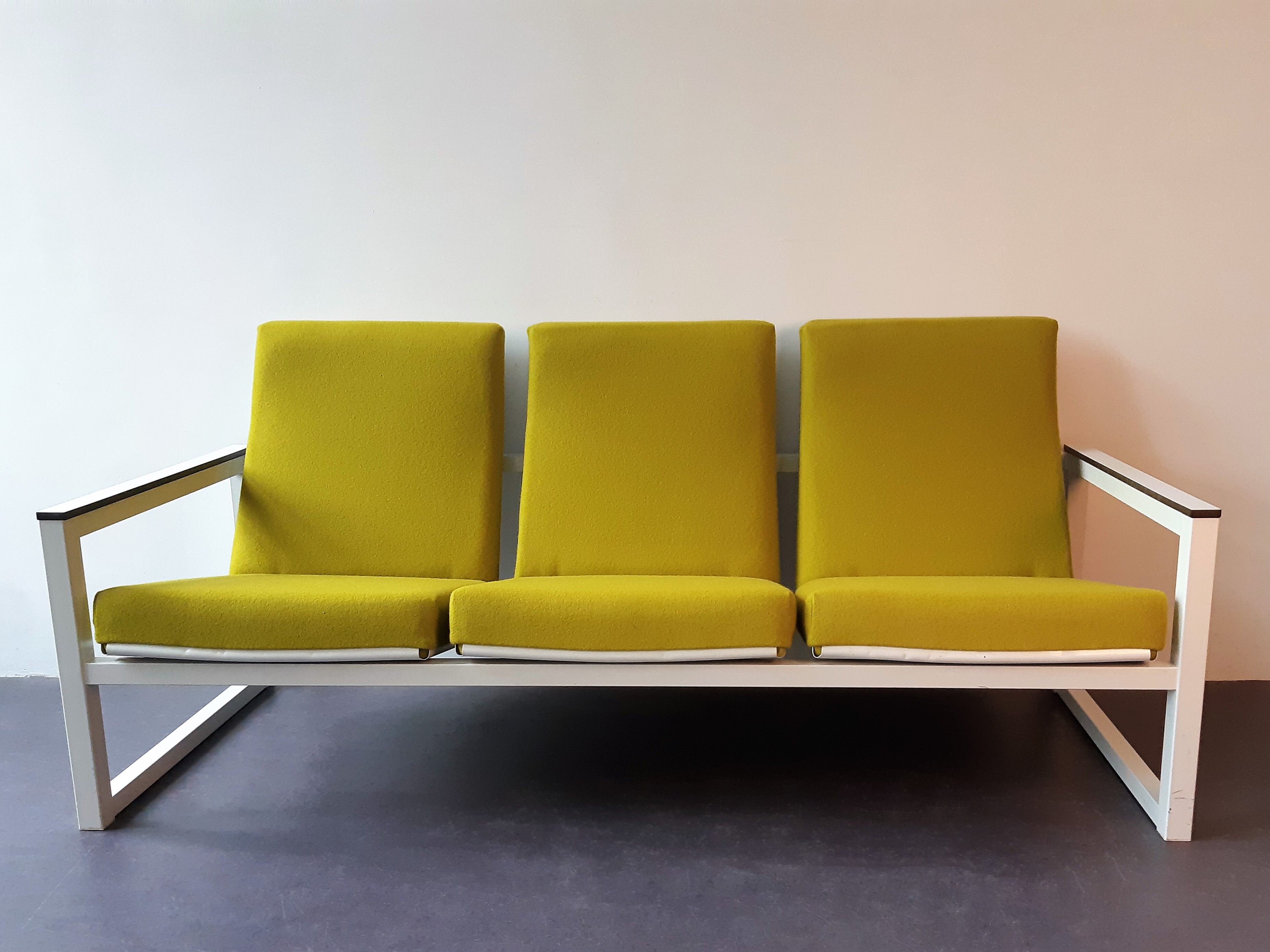 Reupholstered 3-seater sofa by Tjerk Reijenga and Friso Kramer for Pilastro,1960's
