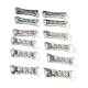 Set of 12 lead crystal knife rests