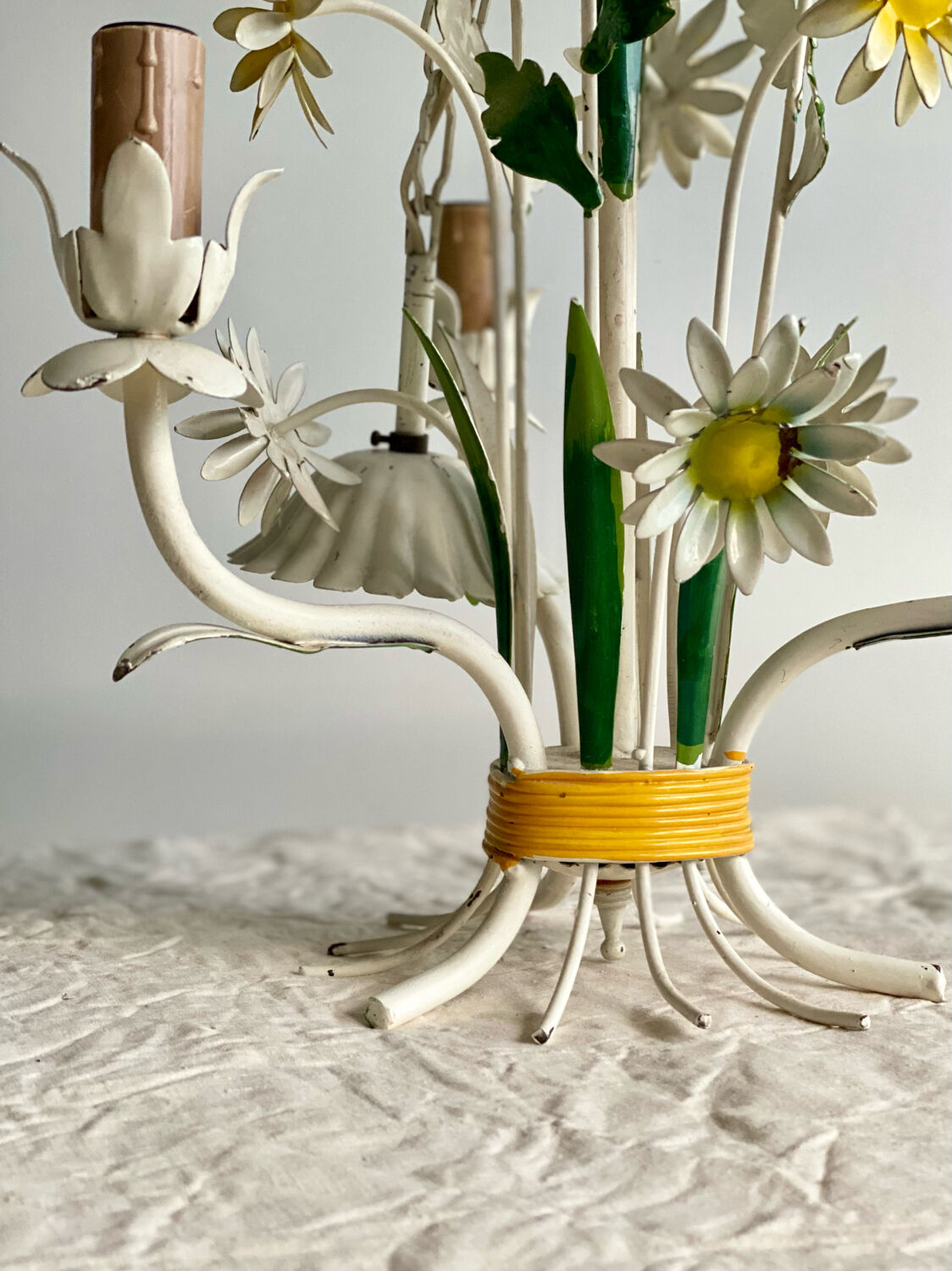 Daisy chandelier in sheet metal