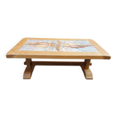 Table basse bois et céramique