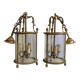Pair of bronze lanterns in Louis XVI style