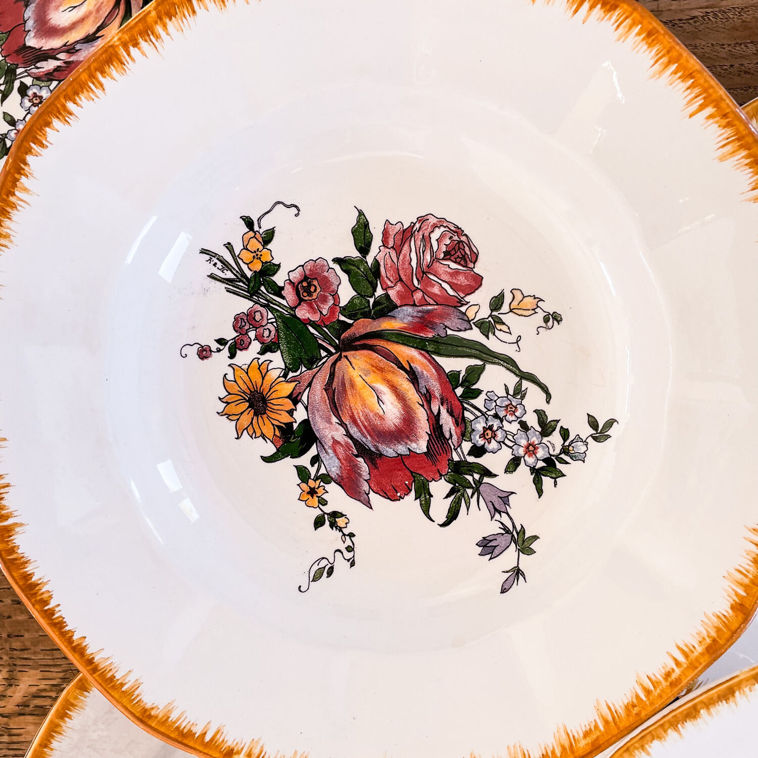 Service of 6 hollows Sarreguemines