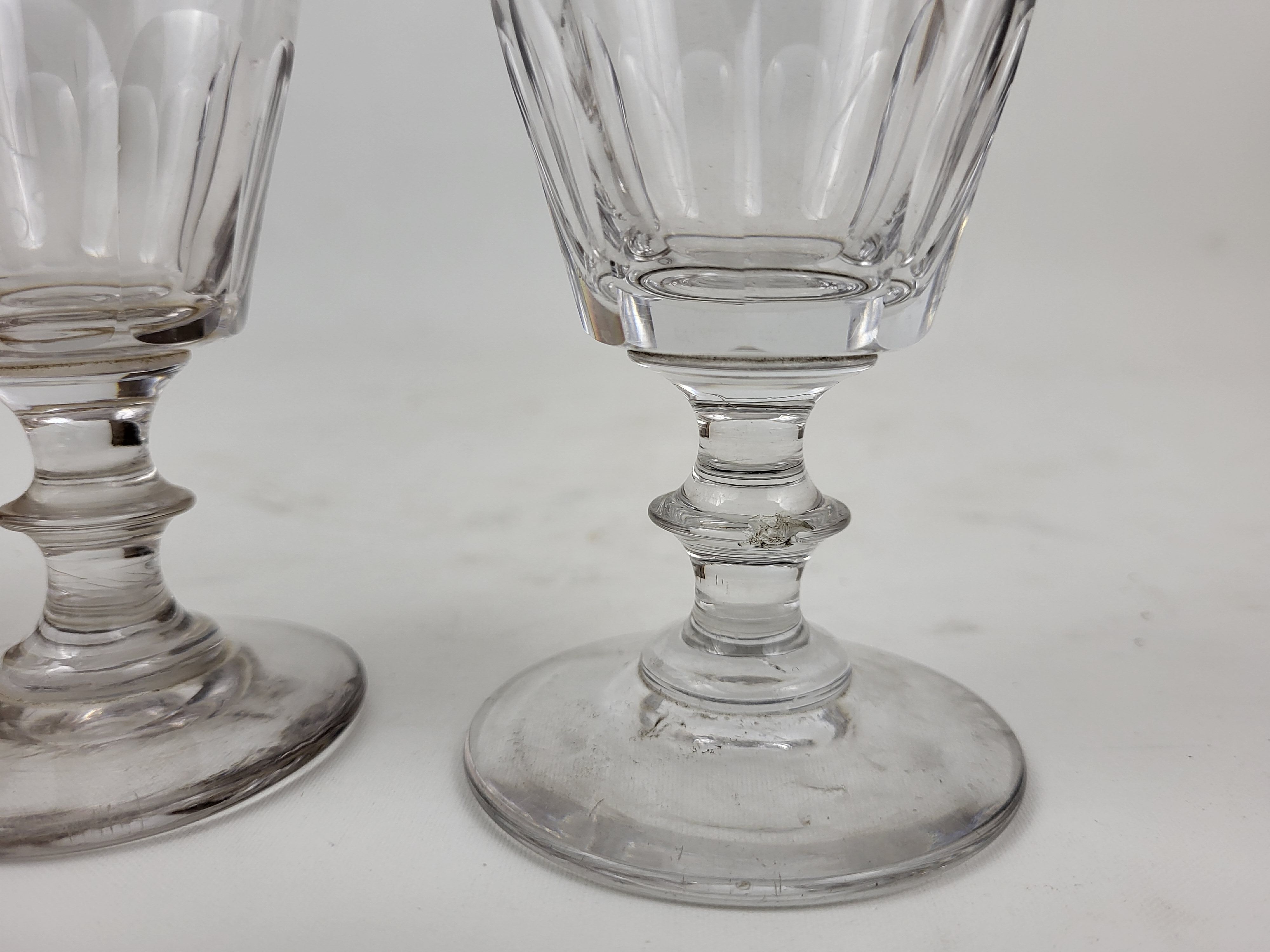 6 wine glasses cristal baccarat / saint-louis model caton