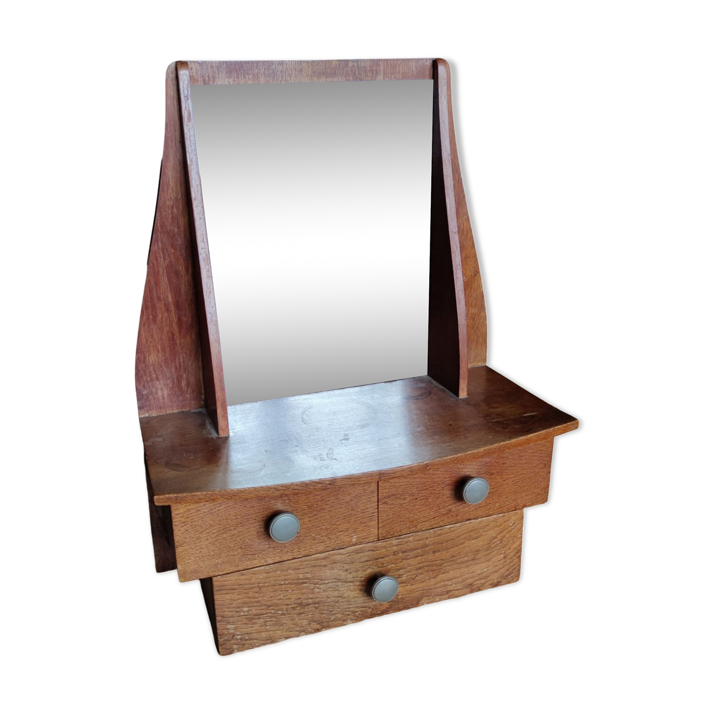 Wall dressing table with drawers
