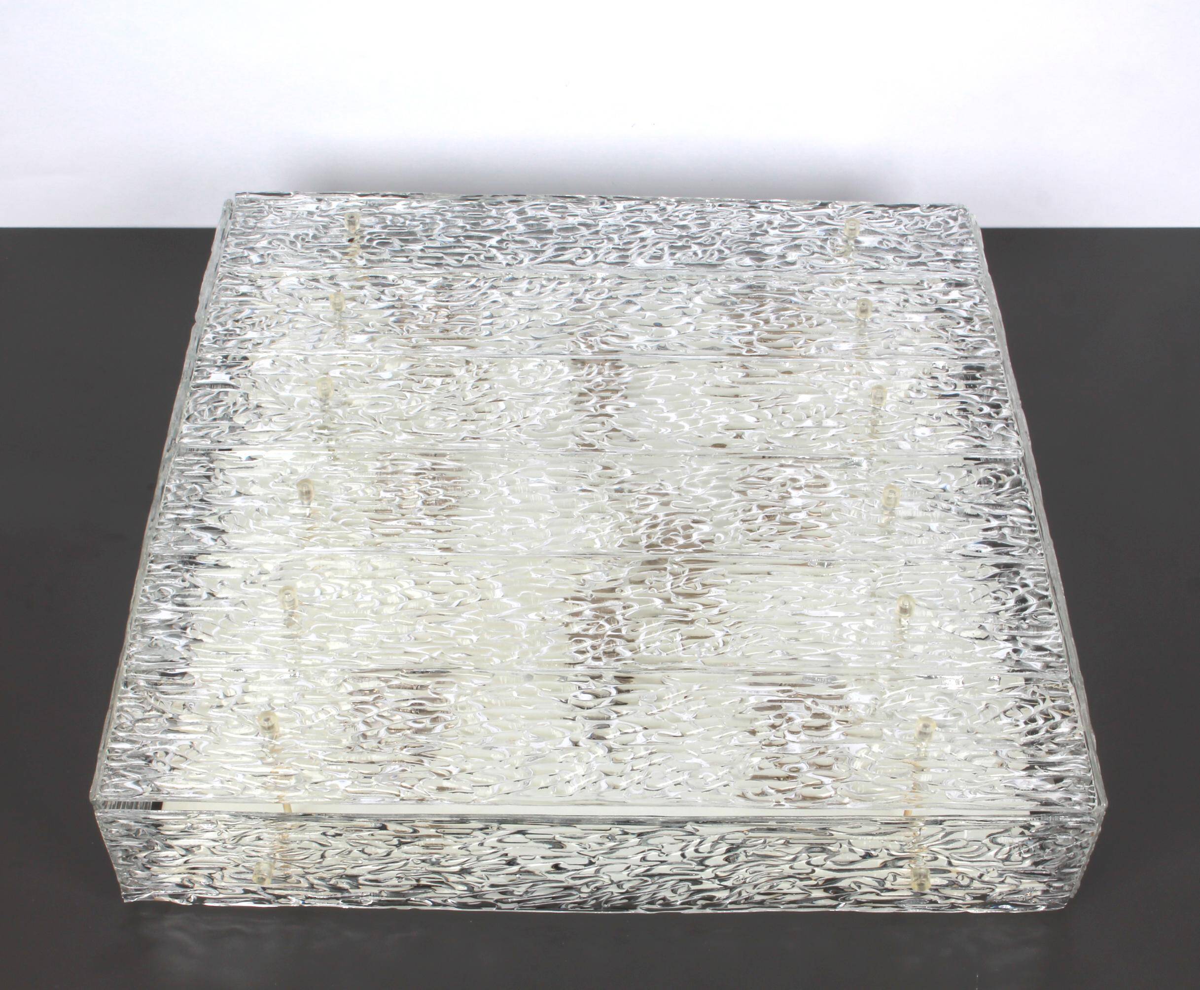 Large Murano glass ceiling light by Kalmar, Austria, 1960s.