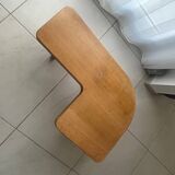 Pair of Twin coffee tables in solid oak by Redureau, circa 1980.