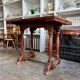 Table bistrot à abattants en bois foncé