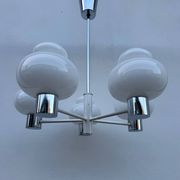 Lustre Space Age opaline chrome années 70