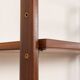 Italian freestanding wall unit or room divider in teak, 1960s