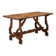 Old refectory table in walnut, Italy, 20th century