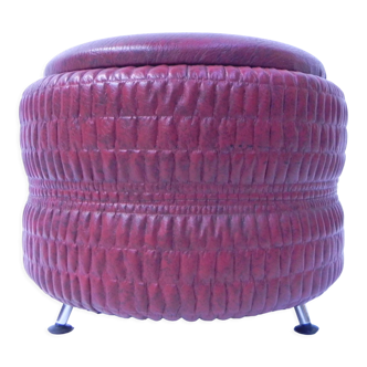 Pouf vintage sur 3 pattes