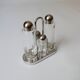 design Ettore Sottsass set Alessi the poor vinegar oil in glass and metal