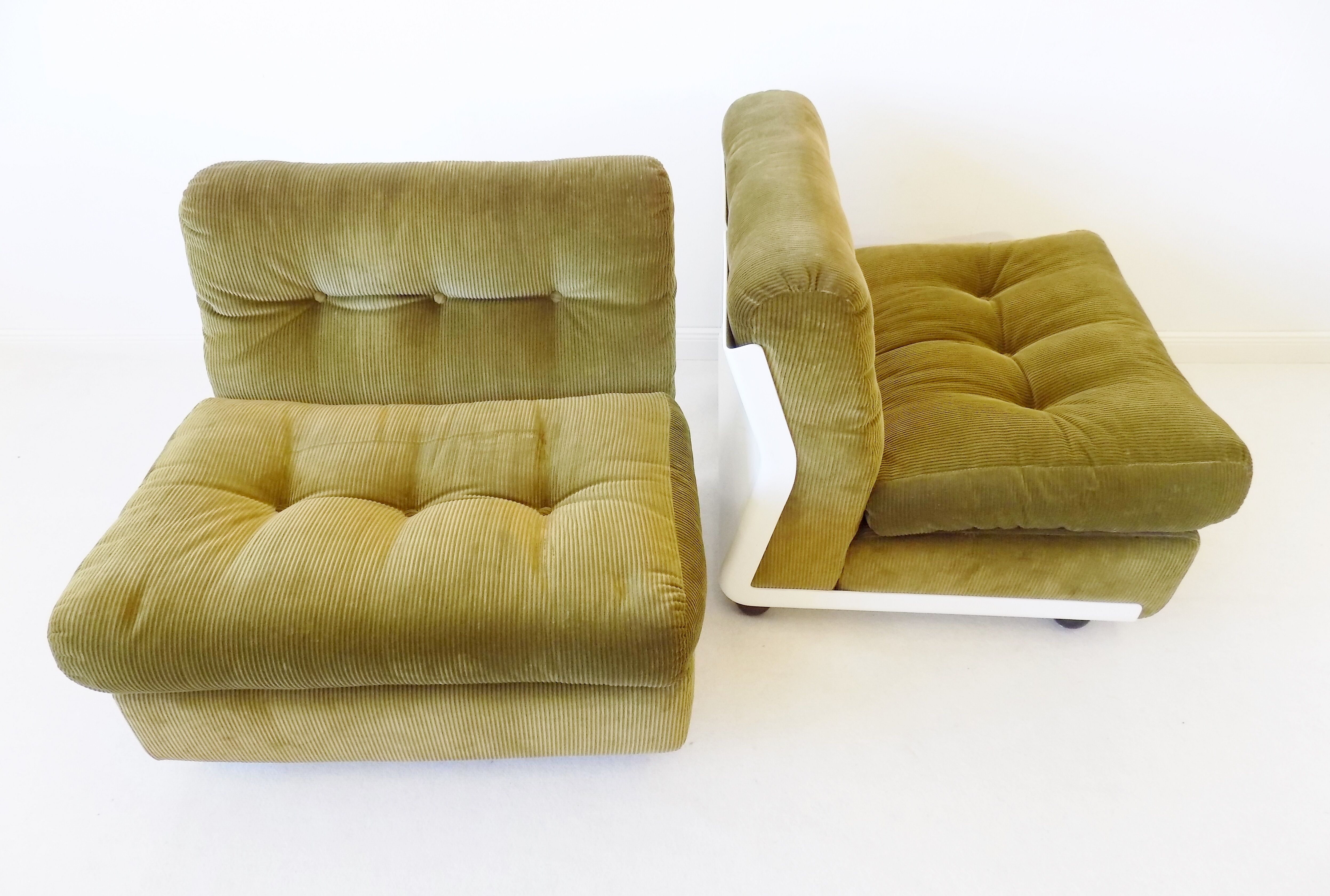 C&B Italia Amanta set of 2 lounge chairs by Mario Bellini 70s
