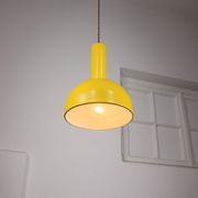 Vintage yellow metal lamp