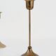 Pair of mid-century vintage brass candlesticks