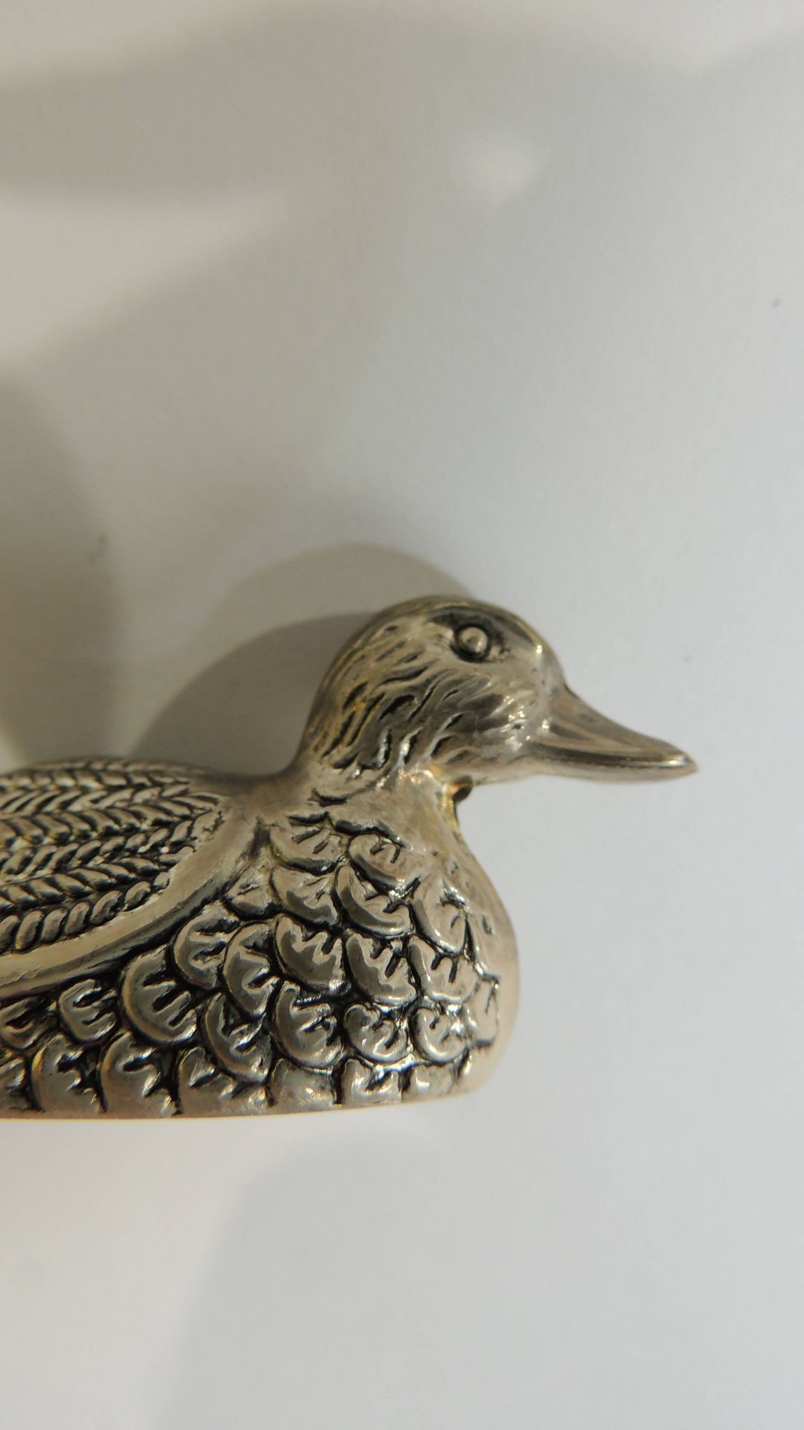 Set of 6 vintage silver-plated knife rests in the shape of ducks – Port