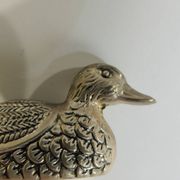 Set of 6 vintage silver-plated knife rests in the shape of ducks – Port