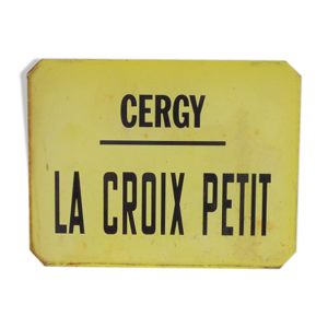 Plaque d’abris bus Cergy