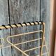 Vintage vinyl magazine rack