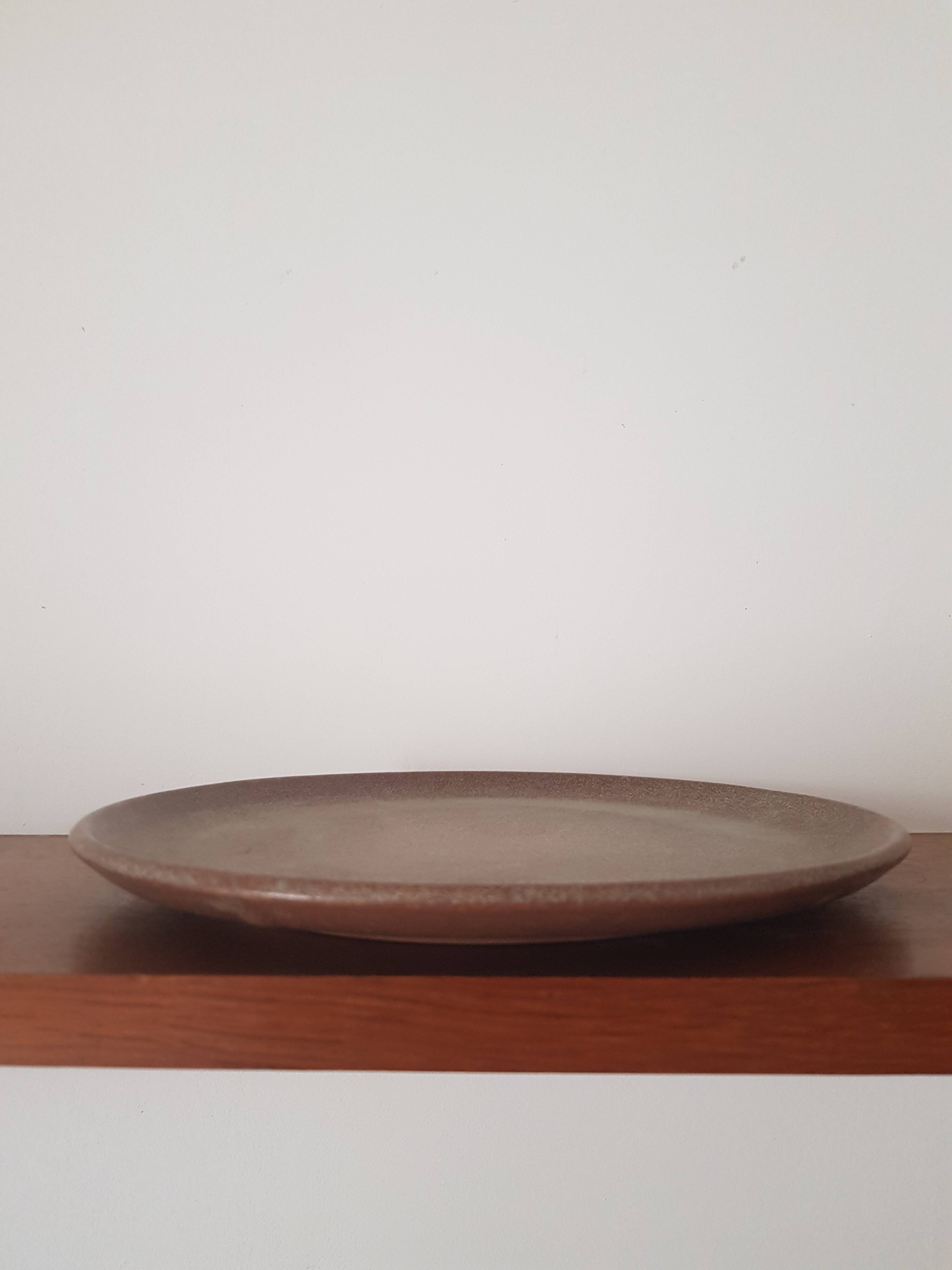 Vintage stoneware plate