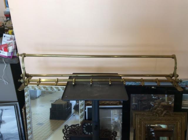Brass luggage rack