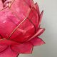 Vintage pink mother-of-pearl angled wall lamp