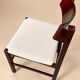 Chaises de gianfranco frattini en palissandre et velours - italie